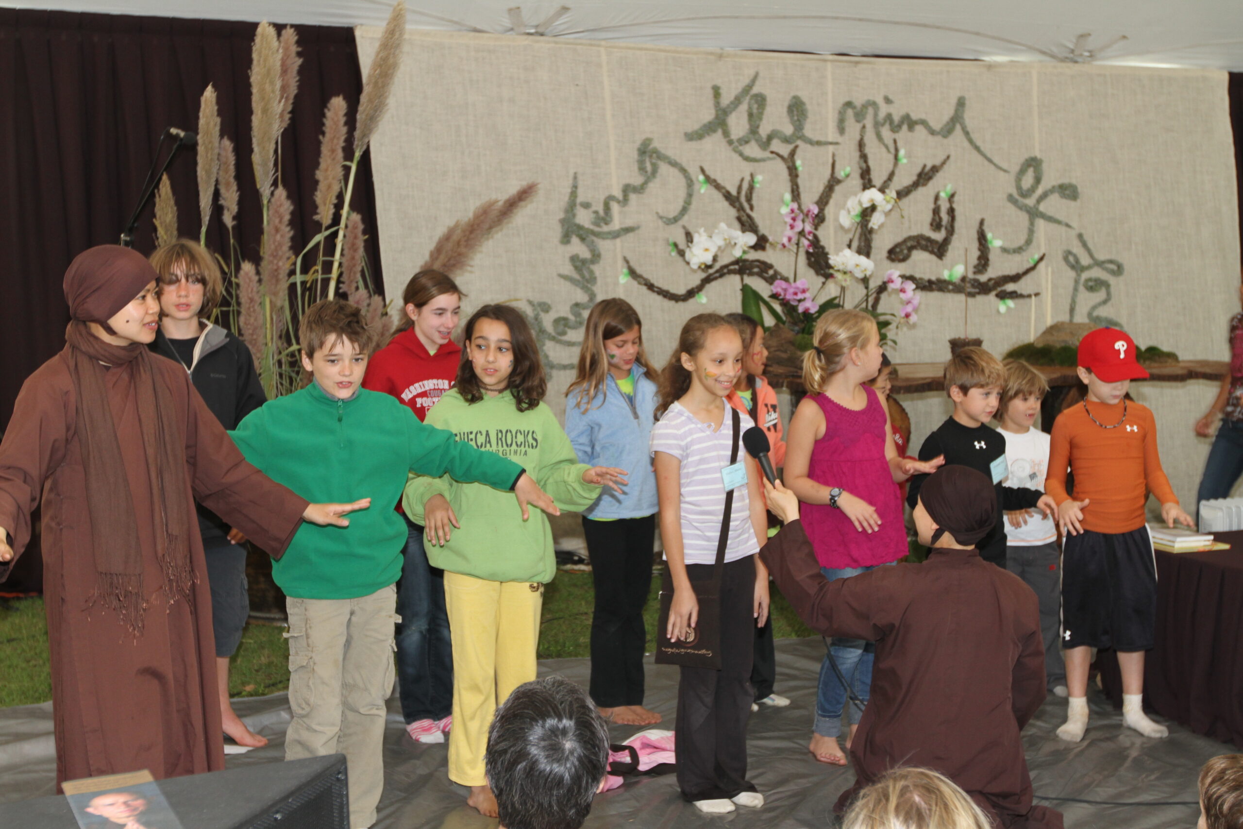 Children singing