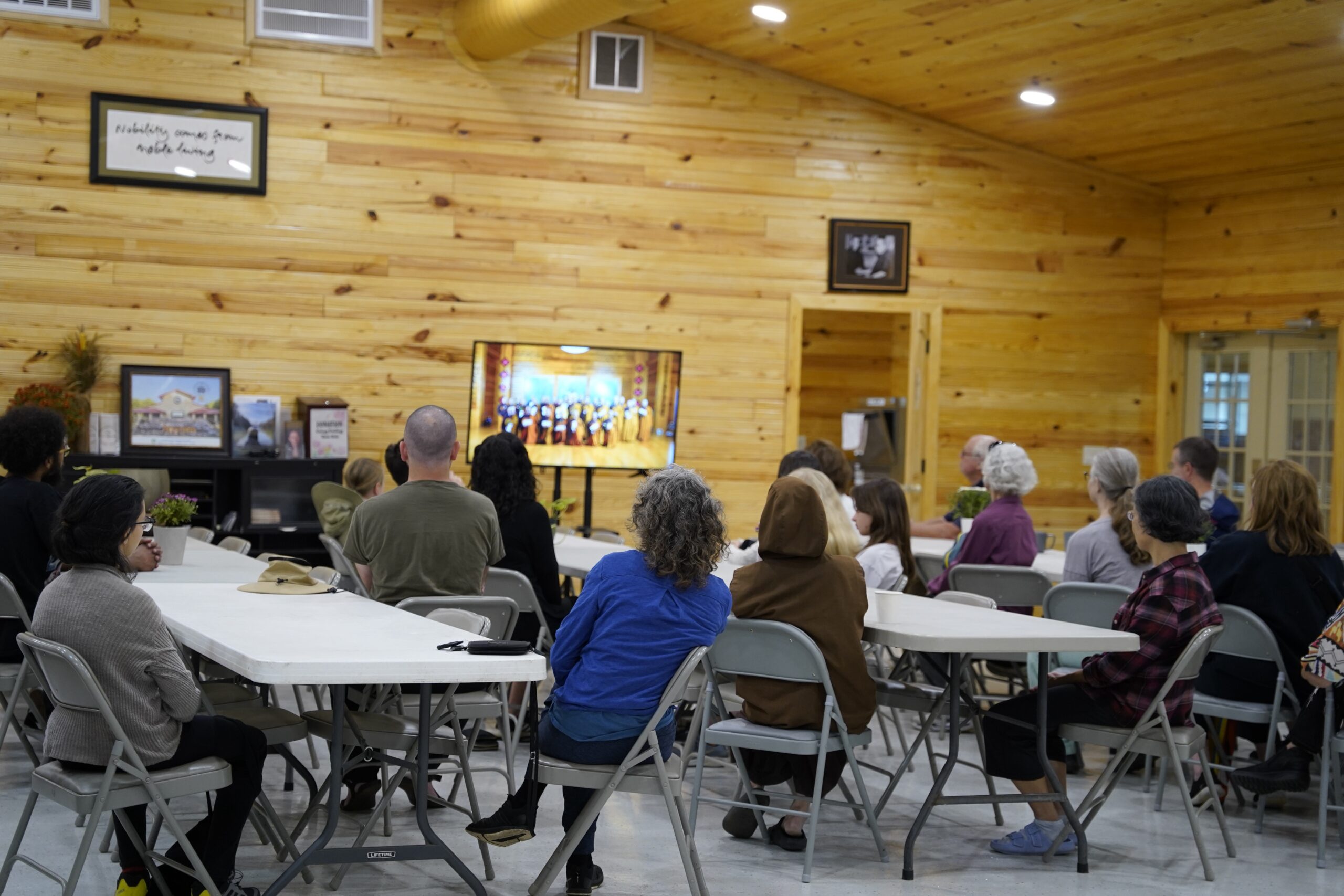 We also offered a slideshow of our everyday life in the monastery
