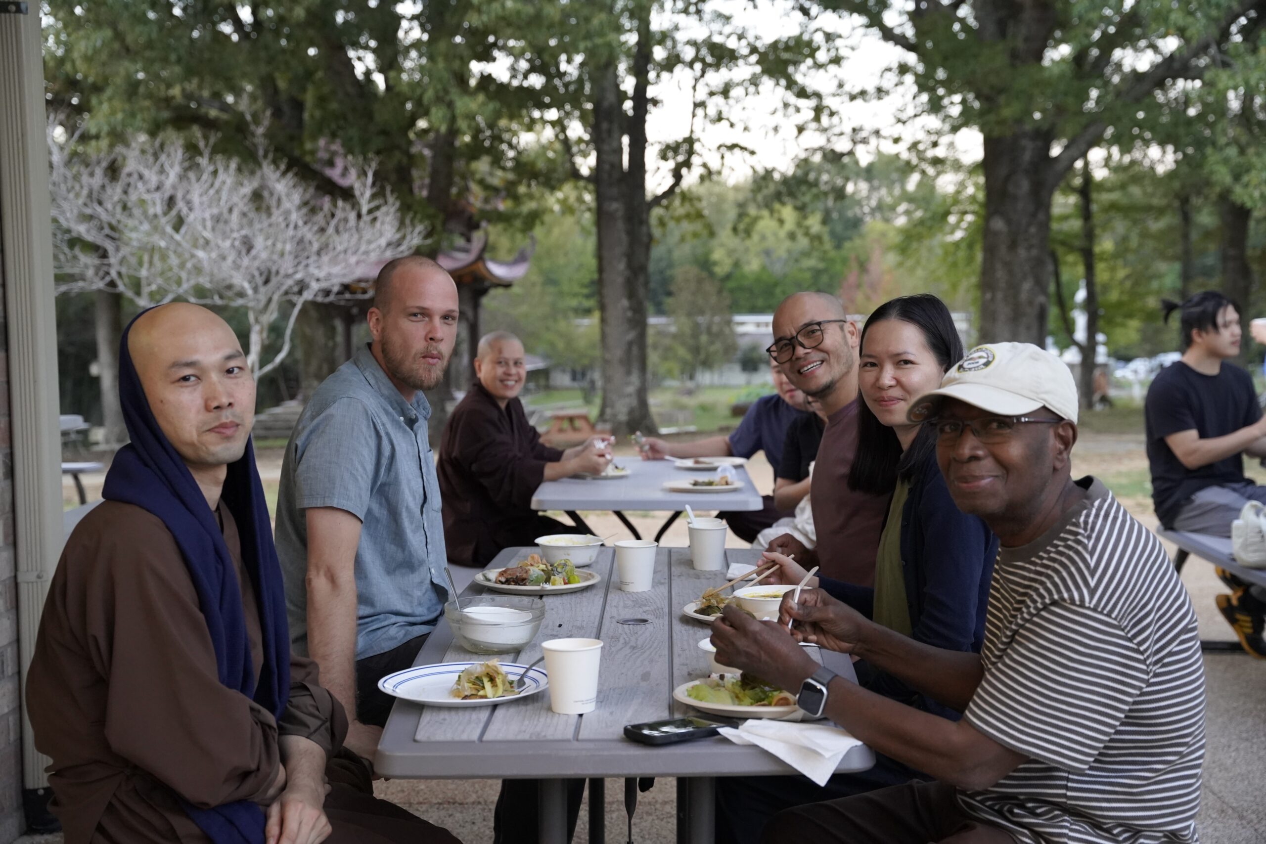 Uncle Leslie on the right, is one of our long time practitioners and leads a sangha in Memphis